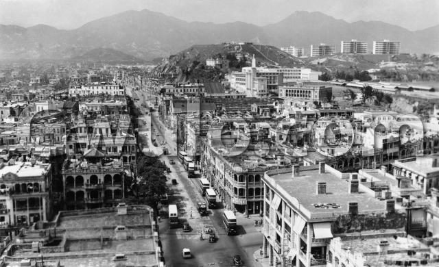 1950s View north along Nathan Road