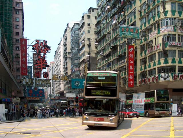 Hongkong - Streetlife - 24 (View into Jordan Road)