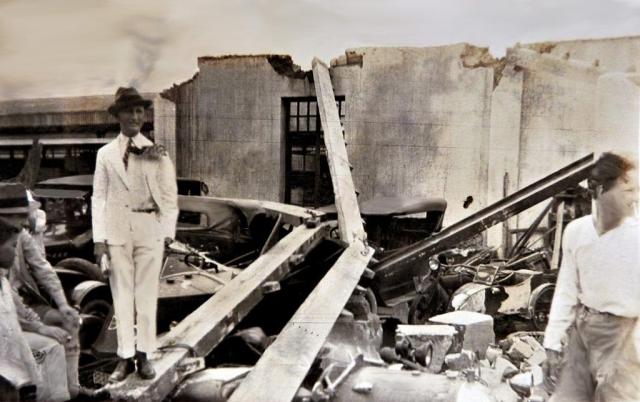 1927 Typhoon Damage - Motorcar Garage