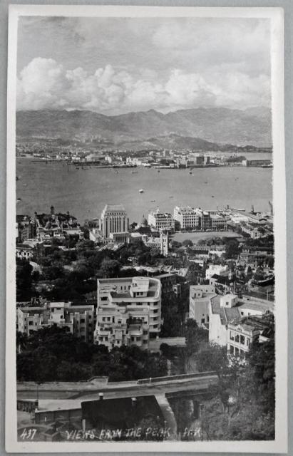 Postcard Hong Kong: Views from the Peak, ca. 1947