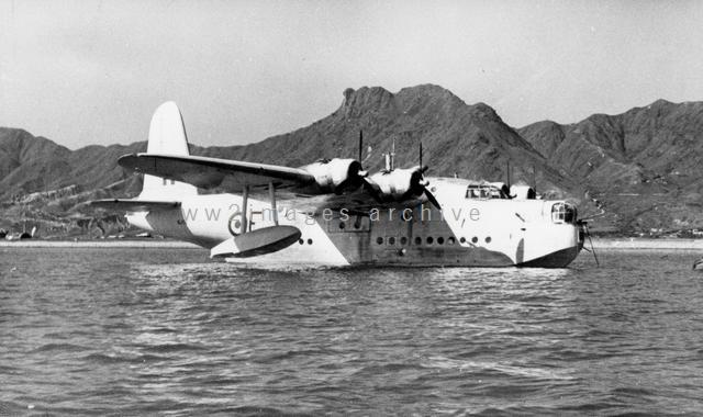 1940s Short Sunderland Flying Boat at Kowloon Bay