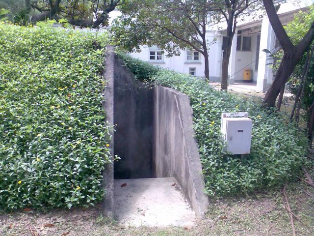 Air Raid Shelter Still Existed In The RAF Officers' Mess