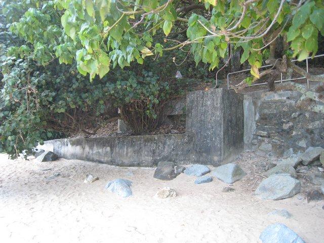 Pillbox on Chung Hom Kok beach