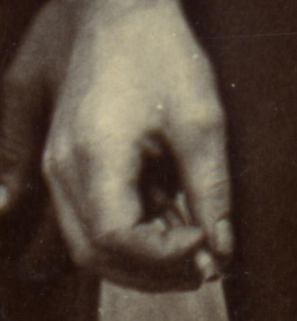 Closeup of hand