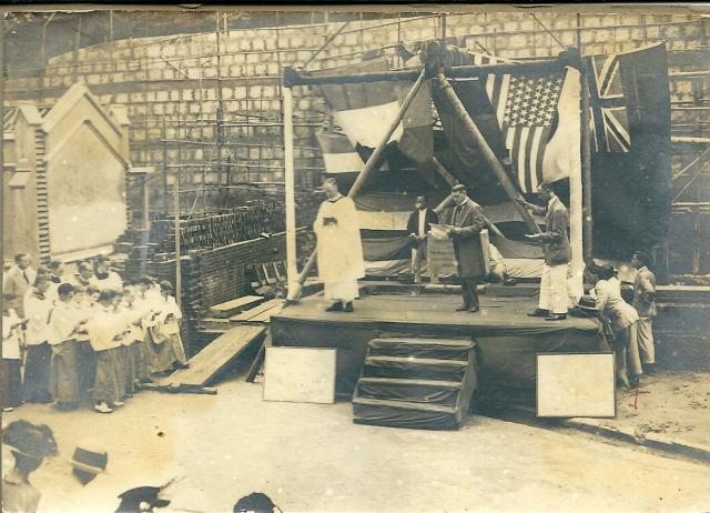 c.1924 Laying the foundation stone for St. John’s Cathedral Hall