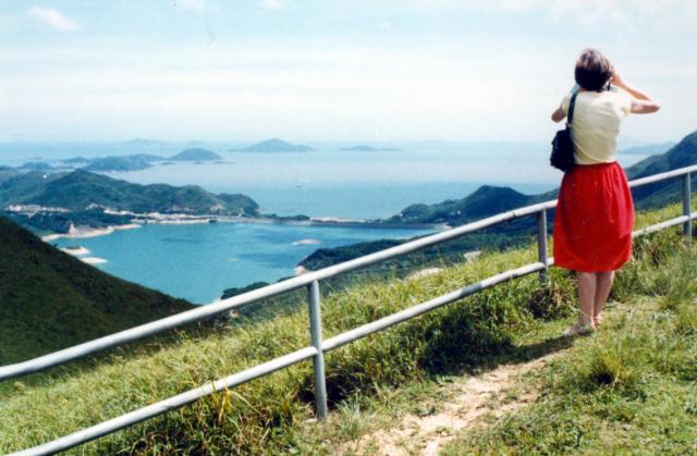 Overlooking the reservoir