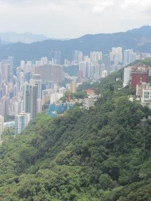 Looking east from the Peak Tower (2012)