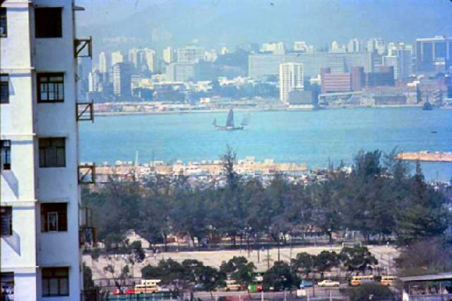 1979 - view from Harmony Court, Tai Hang Road 