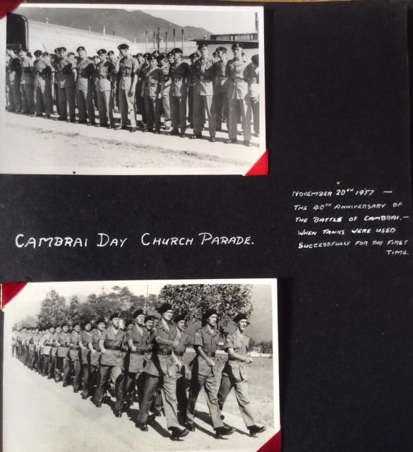 Cambrai Day-Men of “B”Squadron 1st. Royal Tank Regiment-Sek Kong 1957.