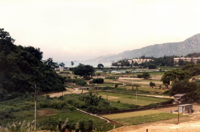 Deep Bay from near Kam Tin or Yuen Long