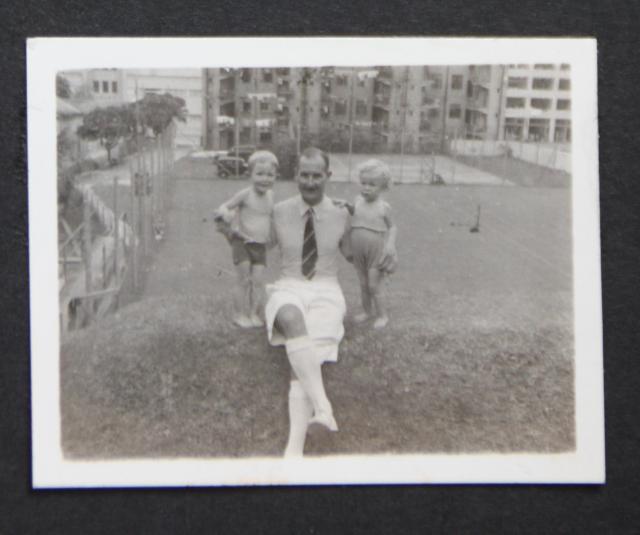 My father, myself and (possibly) Shirley Stopani-Thomson