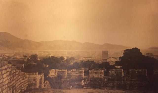 Old wall in Kowloon, 1925