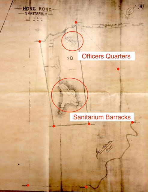 The boundary map of Military Sanitarium
