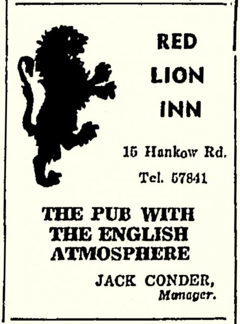 Names from the past-Red Lion Inn & Jack Conder-China Mail-16-04-1947