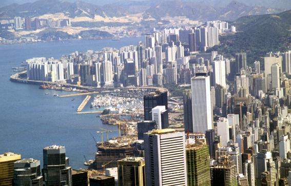 Wan Chai from Peak tram