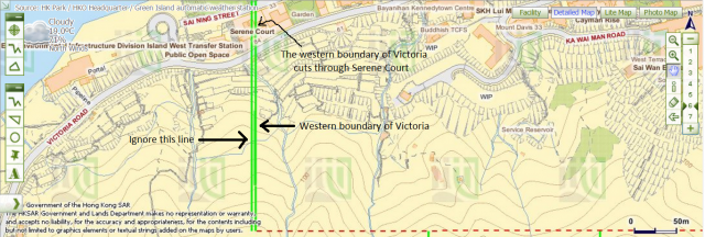 Victoria's western boundary cuts through Serene Court.png