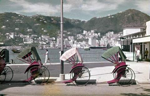 1960s Rickshaw Rank - Kowloon Star Ferry