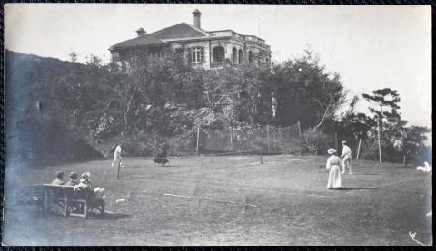 Tennis Match, Braeside Hong Kong, 1909