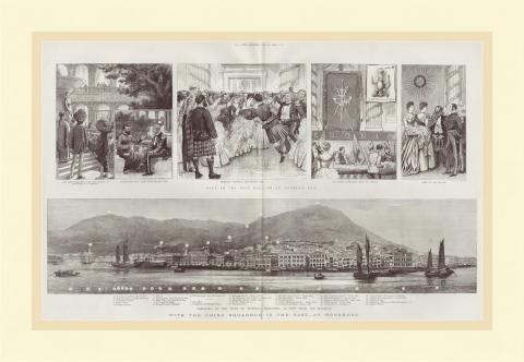 1887 Panorama of Victoria, Hong Kong