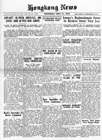 Hong Kong-Newsprint-HK News-19450517-001