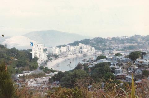 Stanley, HK late 1970s view of MaHang squatter area, Sea and Sky Court
