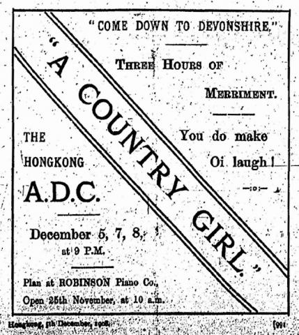 19081205 HKT pg 1 A Country Girl show-CROP.jpg