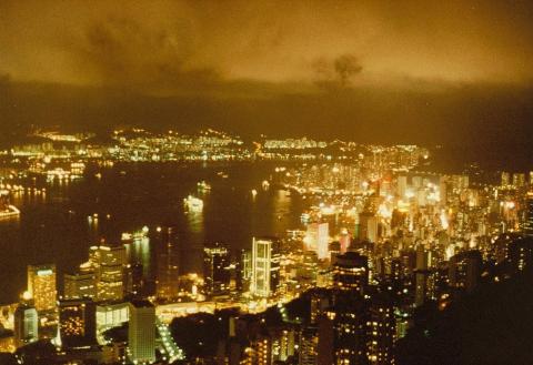Hong Kong by night from The Peak