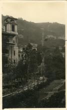 Post card showing Peak Railway 1929 Hong Kong