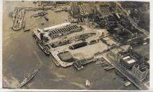 1930s Ship dock air view