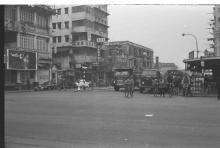Crowded Street Corner, Hong Kong, circa 1964