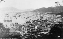 Wan Chai, Causeway Bay, and North Point, taken from Kennedy Road, in 1924.