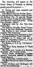 1917. 25th Middlesex Regiment Concert Party