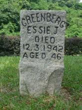 E. J. Greenburg gravestone - front