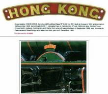 HONG KONG-Steam locomotive nameplate