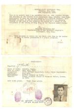 John Charter's Stanley Camp passport