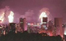 1982 - Lunar New Year Fireworks from Jardine's Lookout