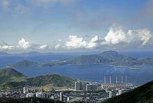 View from the peak on Aberdeen and Lamma Island