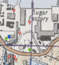 1952 map of Sugar Refinery