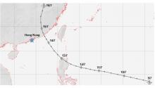 Track of the tropical cyclone from 9 to 16 July 1925 that affected the landslide at Po Hing Fong.