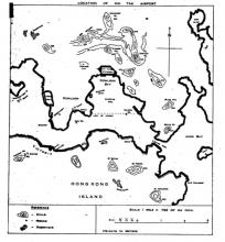 1940 Location of Kai Tak Airport