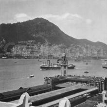 View of Hongkong island from TST