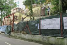Construction at old Villa Blanca site