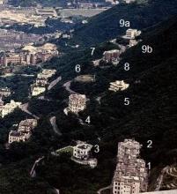 Mid-levels from Victoria Peak - 1951-1955