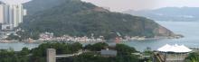 View over Lei Yue Mun from barracks (detail)