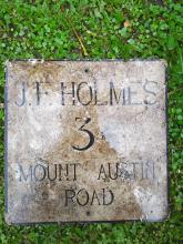 Mount Austin house sign