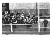 Kobe Band Welcoming Passeger Ship (1960)