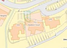 Map of buildings around Haddon Court