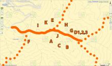 Tai Mo Shan map of Japanese radar site