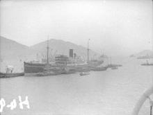 China Navigation Company steamship in Hong Kong (sw08-109)