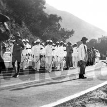 c.1930 Funeral procession along Gap Road